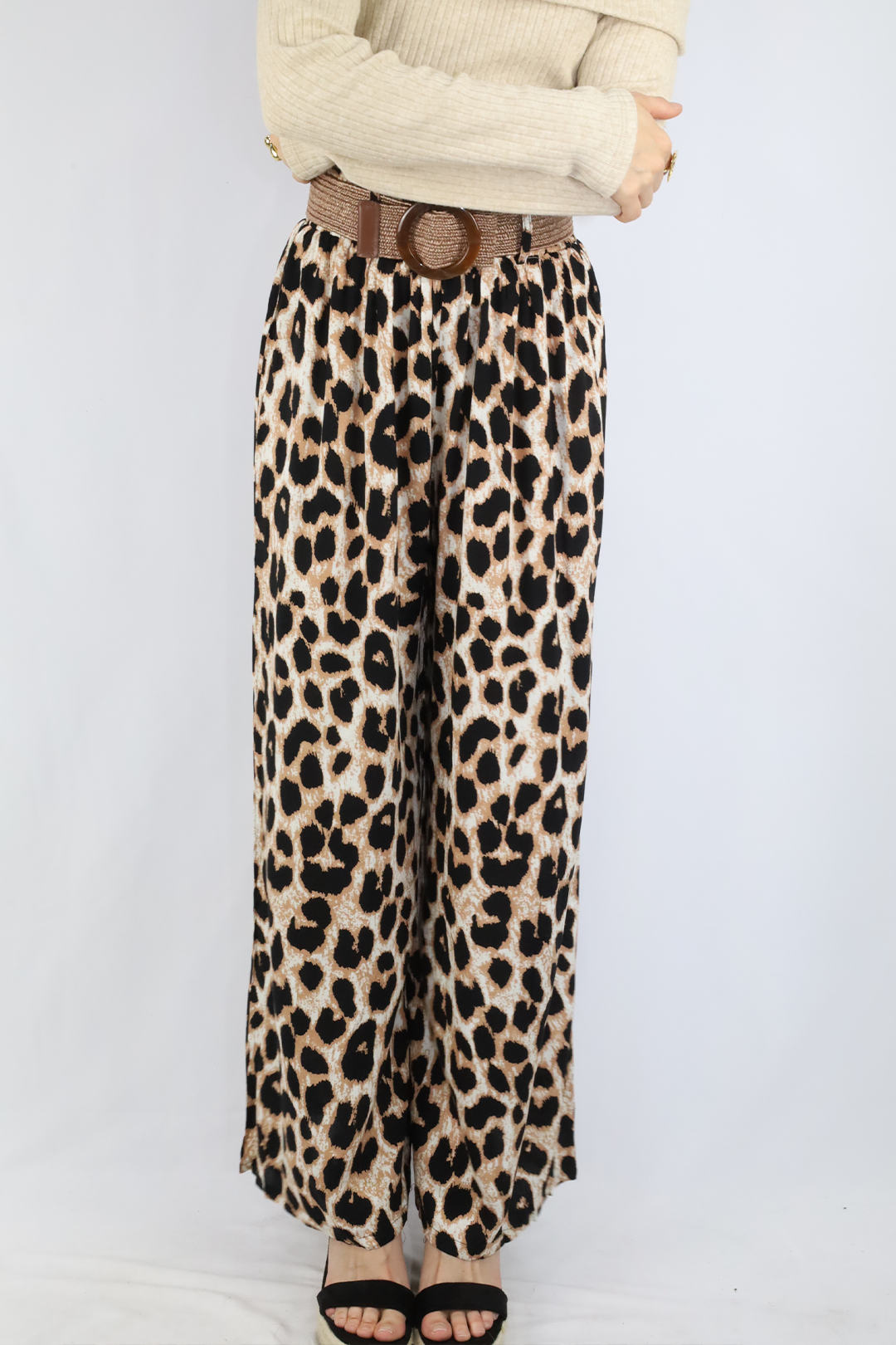 Pantalón estampado leopardo