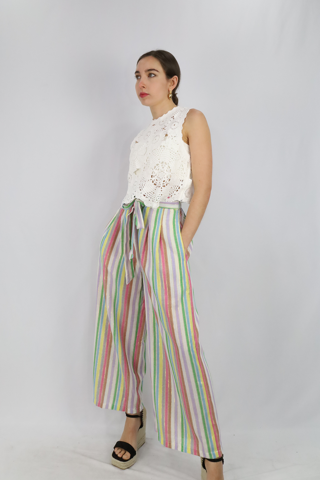 Pantalon raya multicolor